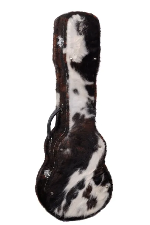 Estuche Duro Cuero de vaca peludo